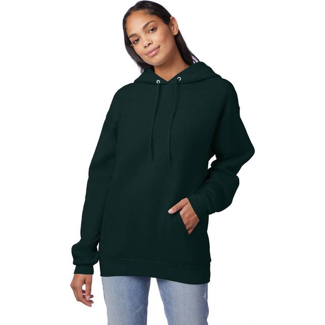 Hanes Mens Pullover EcoSmart Hooded Sweatshirt  Deep Forest  XXLarge