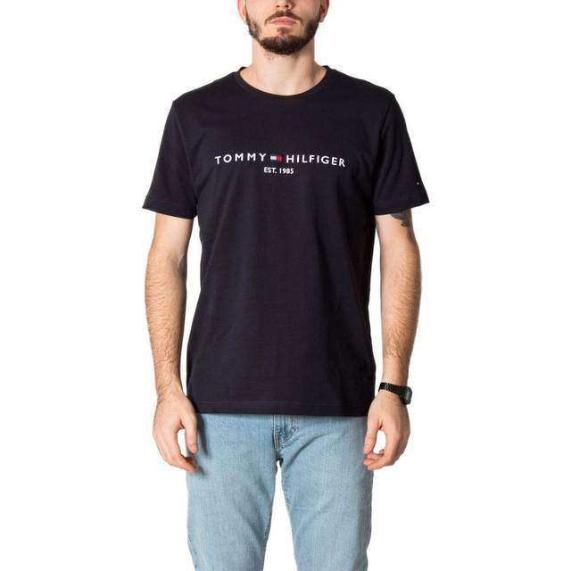 Tommy Hilfiger Logo T Shirt Navy