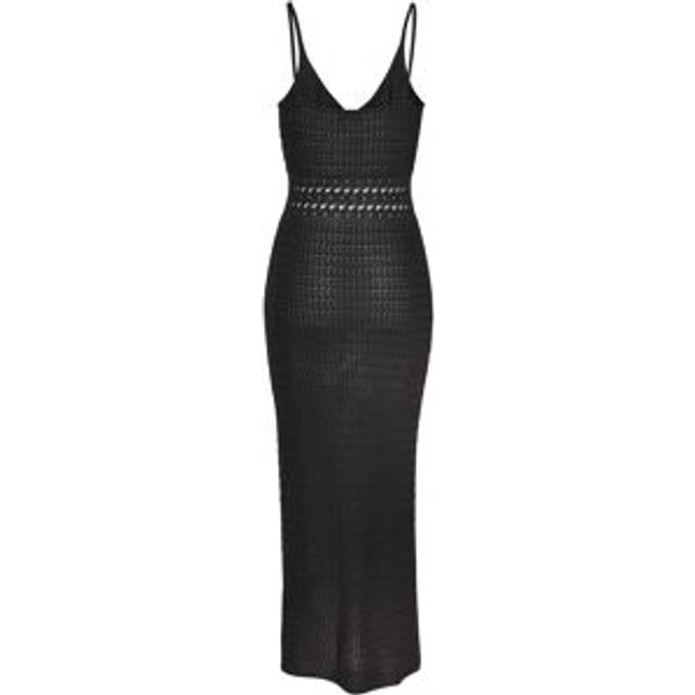 Vivance Knitted Maxi Dress - Black