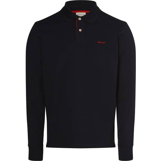 GANT Herr Regular fit kontrastfärgad Rugger i piké (4XL)