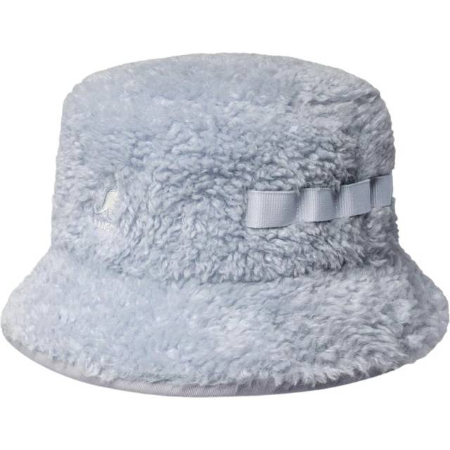 faux shearling Kangol Utility bucket hat - Blanc