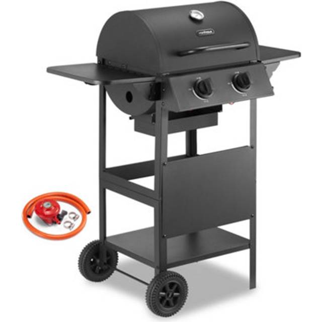 Vonhaus Barrel 2 Burner Gas BBQ, Black