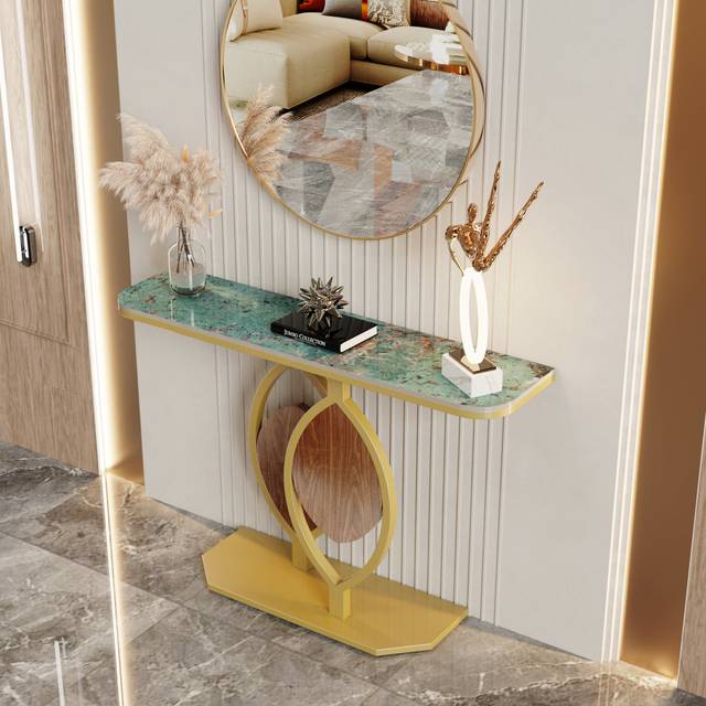 Alver 120Cm Console Table - Green (78cm H X 120cm W X 30cm D)
