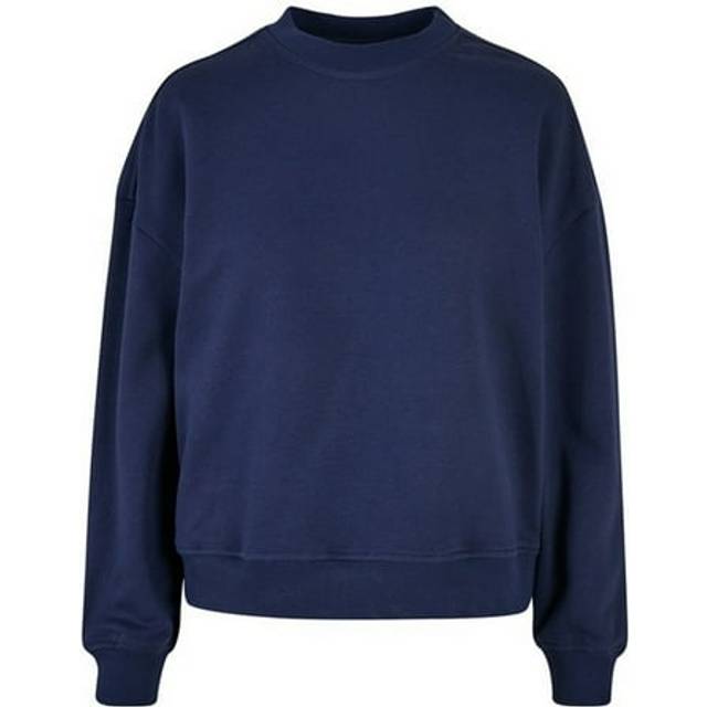 (18 UK, Navy) Build Your Brand Womens/Ladies Oversized Sweatshirt