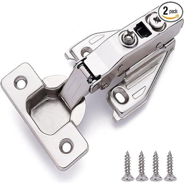 DecoBasics (2 PCS) Full Overlay Soft Close Cabinet Hinges for Kitchen