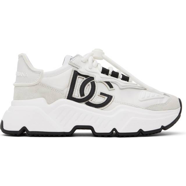 Dolce & Gabbana Mixed-materials Daymaster Sneakers - Woman Sneakers White Fabric 35.5