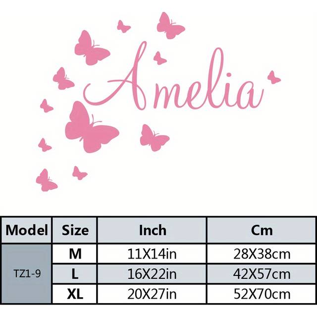 TEMU Decal - Personalized For & Bedroom Decor, Removable Art