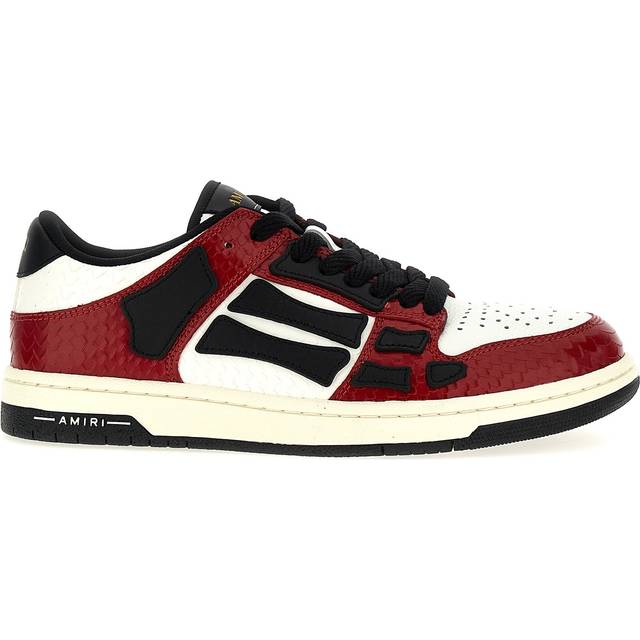 AMIRI Red & Black Snake Skel-Top Low Sneakers - Red - IT 46