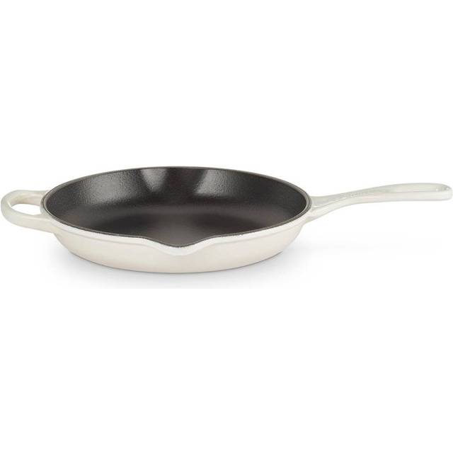 Le Creuset Signature gjutjärnspanna, med hjälphandtag och två hällläppar, 23 cm, maräng, 20182237160422