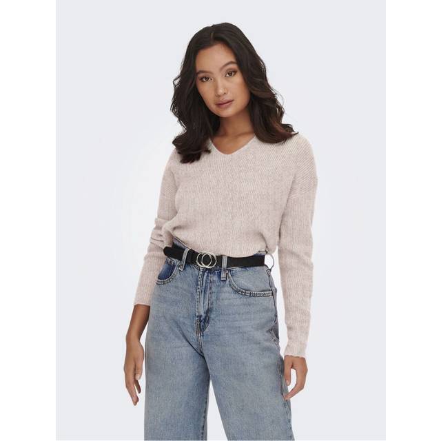 Women's V-neck sweater Only Camilla - Blanc
