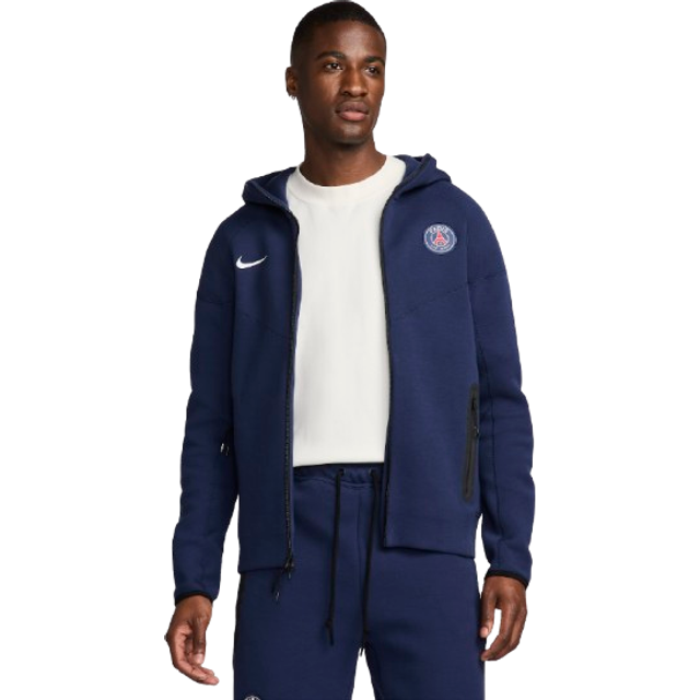 Paris Saint-Germain Luvtröja NSW Tech Fleece FZ - Navy/Vit - Nike - ['Blå'] (XX-Large)