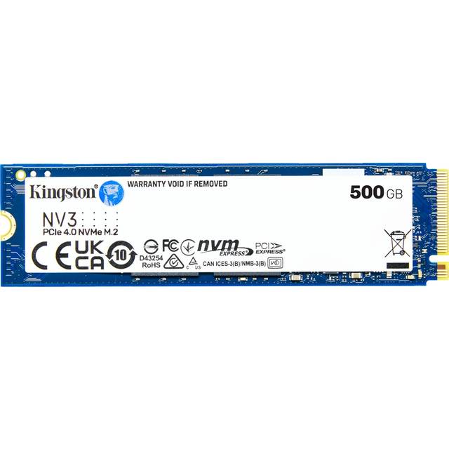 Kingston NV3 NVMe PCIe 4.0 Intern SSD 500 GB M.2 2280-SNV3S/500G