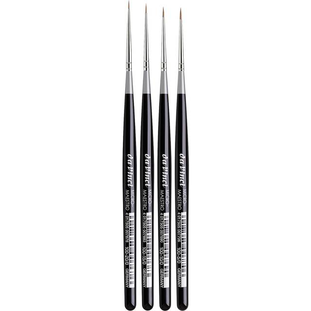 Da Vinci : Micro Maestro : Kolinsky Red Sable Brush : Series 100 : Set of 4