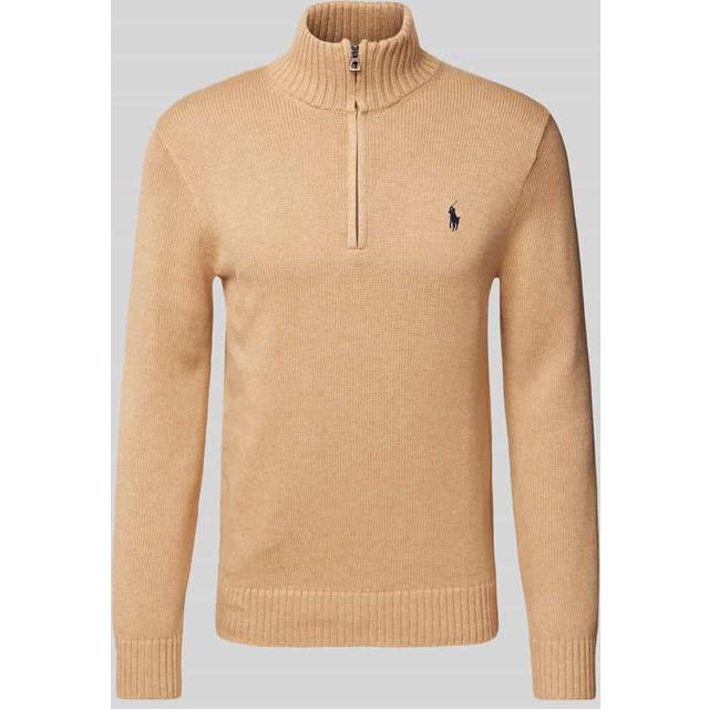 Ralph Lauren Half Zip Knit Jumper Beige