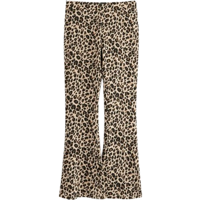 Utsvängda leggings med borstad insida