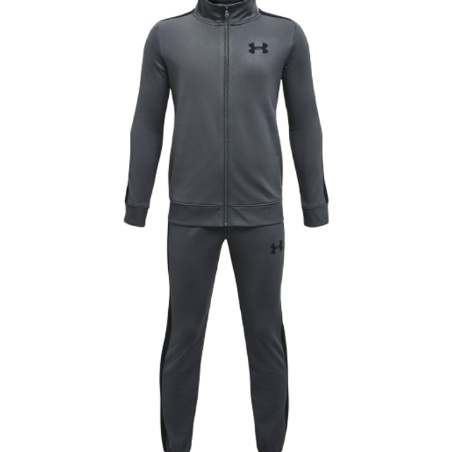 UNDER ARMOUR Boys Training Knit Track Suit- Grey, Grey, Size Xs - XS