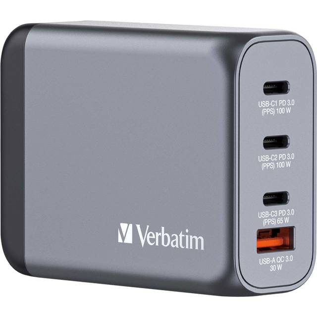 GNC-100 GaN-laddare 100 W med 2 x USB-C® PD 100 W/1 x USB-C® PD 65 W/1 x USB-A QC 3.0 (EU/UK/US)