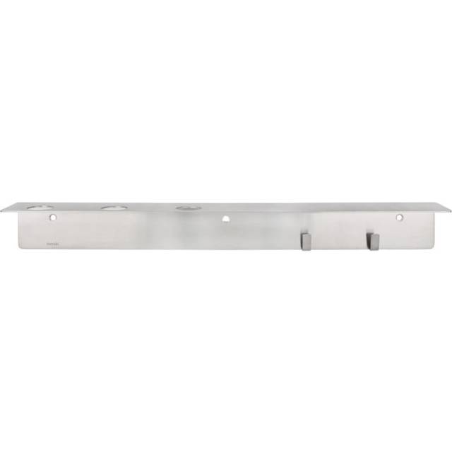 Meraki Meraki shelf with bottle hanger and hook Brushed steel