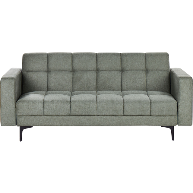 3-sitssoffa Alnes Grön/Svart - Bäddsoffa Grön,Svart Metall