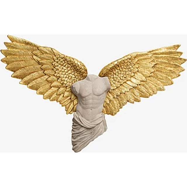 KARE Design - Vägg Objekt Guardian Angel Male 124x71 - Guld