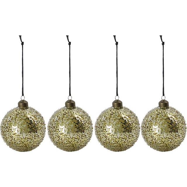 House Doctor - Chosen julkulor 8 cm 4-pack guld