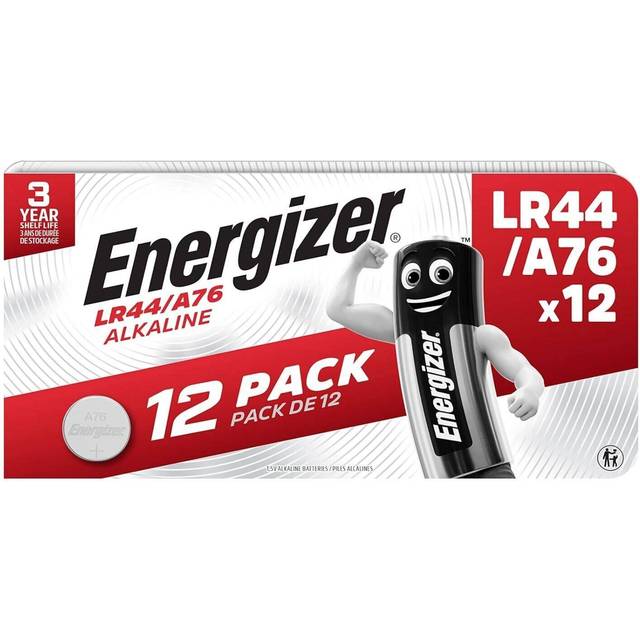 Energizer LR44 A76 V13GA Button Cell Batteries | 12 Pack