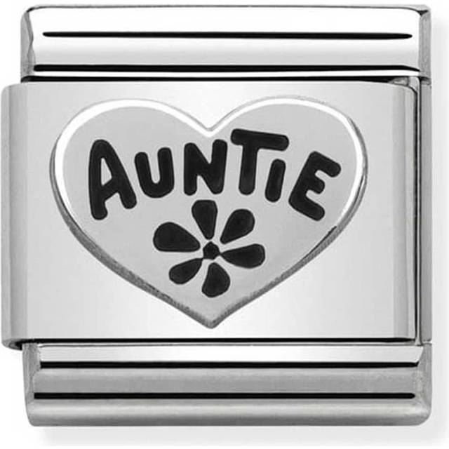Nomination Classic Silver Auntie Heart Friends &amp; Family Charms