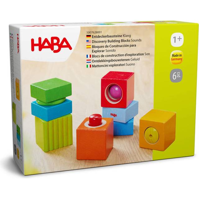 HABA Fun with Sounds Wooden Discovery Blocks with Acoustic Sounds (Mad