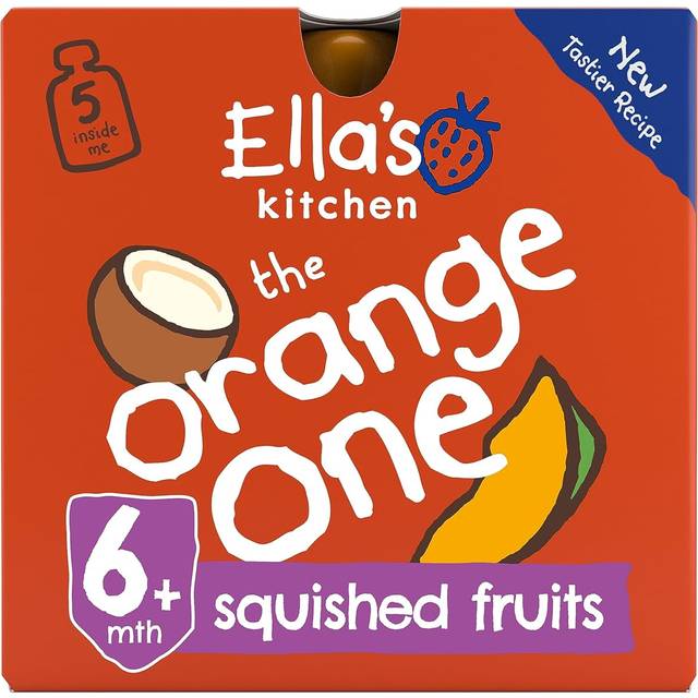 Ella's Kitchen Organic The Orange One Smoothie Multipack Baby Food Pouch 6+ Months