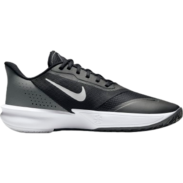 Nike Unisex-vuxen Precision 7 basketskor sneaker, Svart/vit-järn grå-rök grå, 11 Women/9.5 Men
