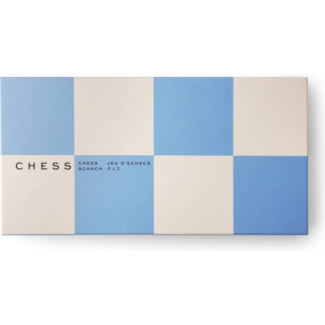 PRINTWORKS - Play - Chess - Spel - Beige/Blue - 35 x 4 x 18 cm