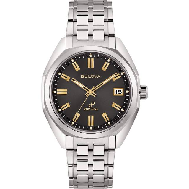 Bulova Classic Precisionist Jet Star Stainless Steel Grey Dial Quartz 96B415 Men&#39;s Watch