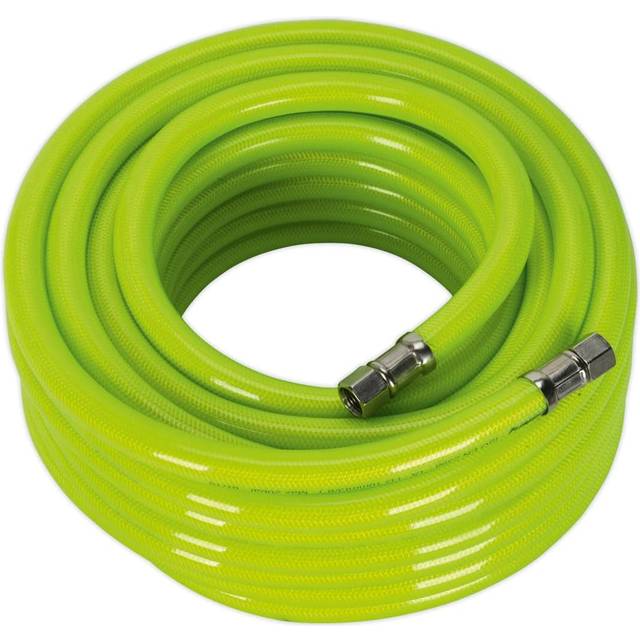 Sealey Air Hose High Visibility 15m x 10mm with 1/4" BSP Unions