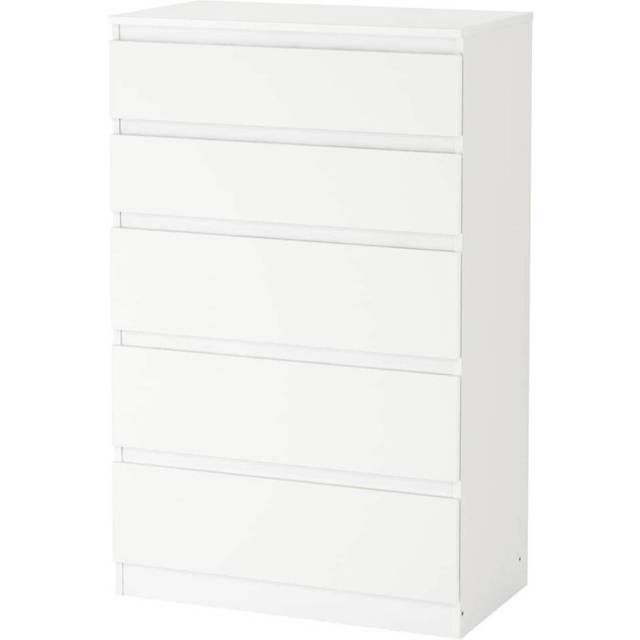 KULLEN Chest of 5 drawers, white, 70x112 cm