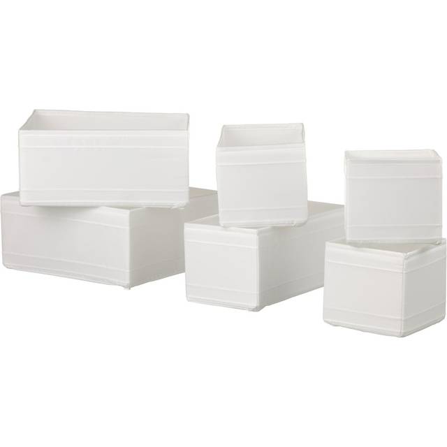 SKUBB Box, set of 6, white