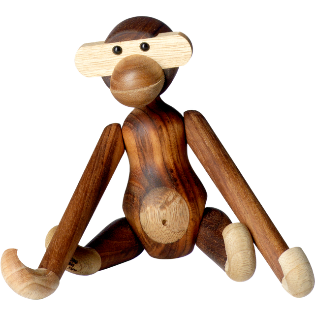 Kay Bojesen Denmark Kay Bojesen wooden monkey small Teak-limba wood 20 cm
