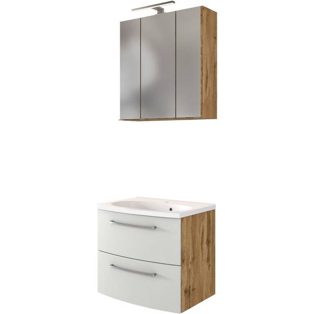 Wyton 3 Piece Bathroom Furniture Suite - Natural