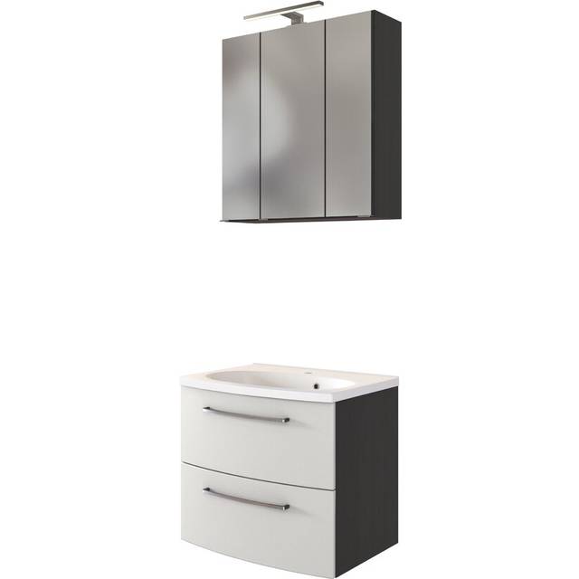 Wyton 3 Piece Bathroom Furniture Suite - Brown