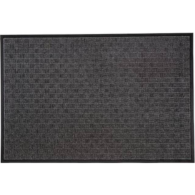 Floortex Doortex Heavy-duty Ribmat Entrance Mat For Indoor and Outdoor Use 100% Natural Rubber and Slip Resistant 90x150cm Charcoal - UREMFLRU0011