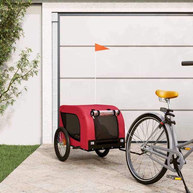 Iban Foldable Pet Bike Trailer - red (136 x 69 x 73.5 cm)