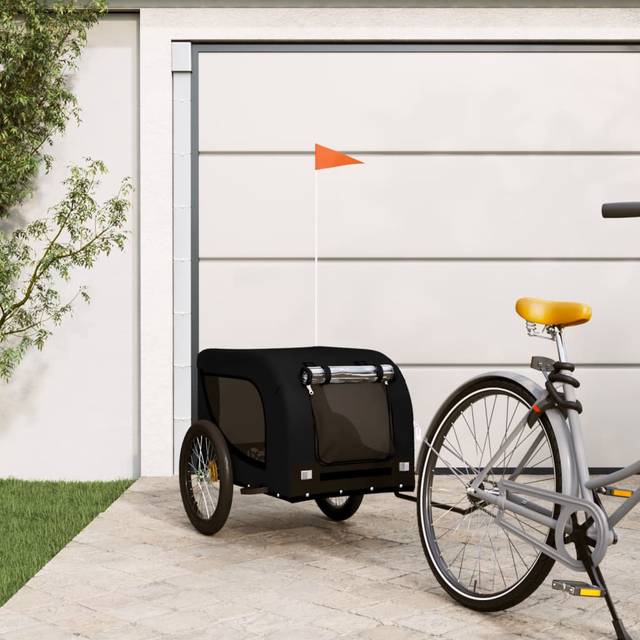 Iban Foldable Pet Bike Trailer - black (136 x 69 x 73.5 cm)