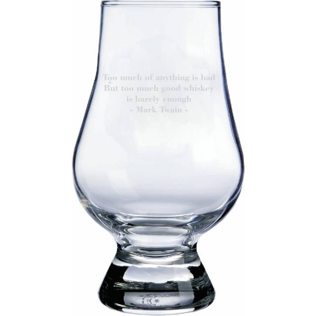 GLENCAIRN Mark Twain Quote Whisky Glass