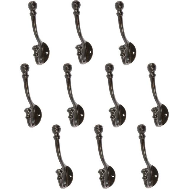 Hammer & Tongs - Ball End Hat & Coat Hook - W35mm x H135mm - Black (13.3cm H X 3.5cm W X 7cm D)
