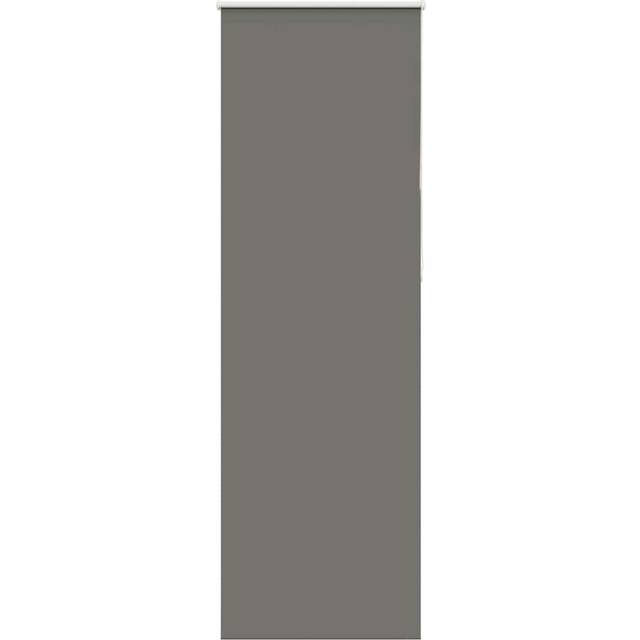 vidaXL Roller Blind Blackout Grey 70x210 cm Fabric Width 65.7 cm Polyester
