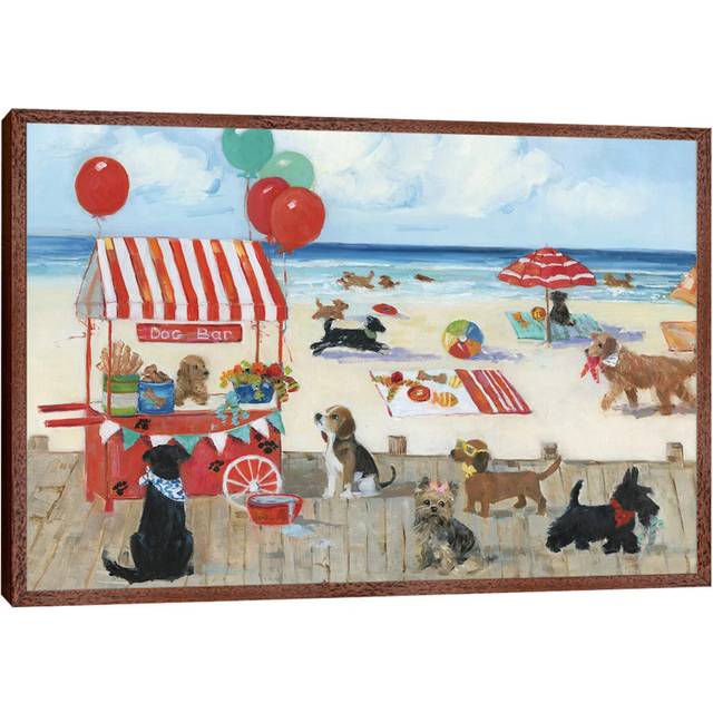 Beach Bark Park I - Classic Wood Floater Framed (152.5 cm H x 101.5 cm W)