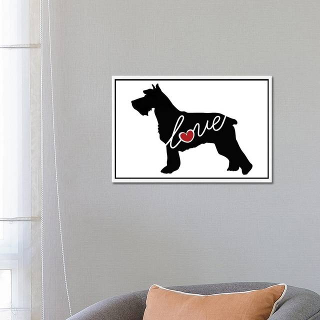 Schnauzer by Traci Anderson - Gallery-Wrapped Canvas GiclÃ©e on Canvas - White Framed (45.72cm H x 66.04cm W x 3.81cm D)
