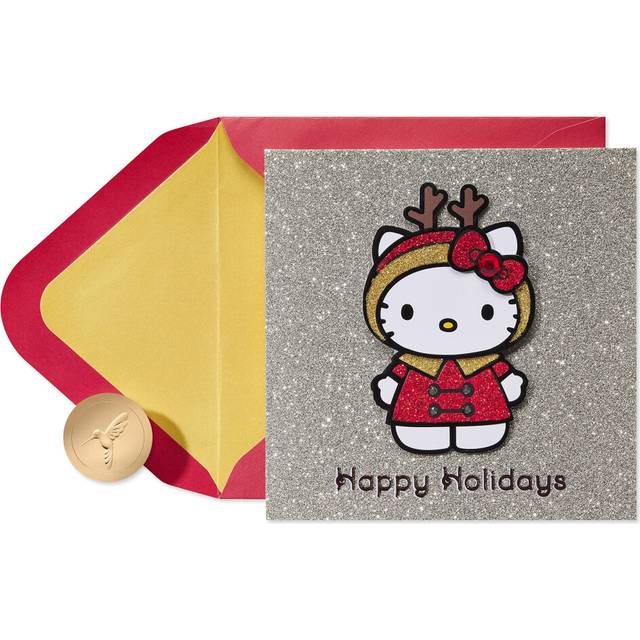 Papyrus Hello Kitty Christmas Card (Wishes for the Merriest Christmas Ever)