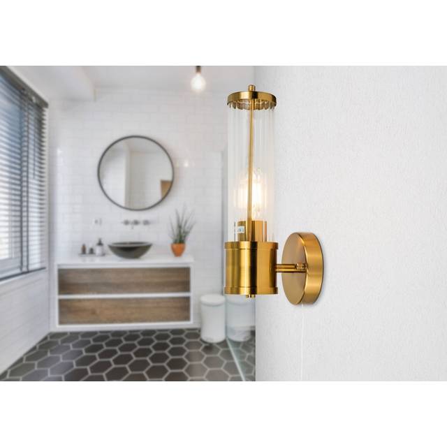 Verdie Armed Sconce - Brushed Brass