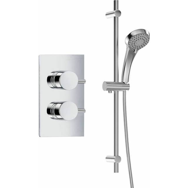 Thermostatic Shower with Slider Rail - Chrome