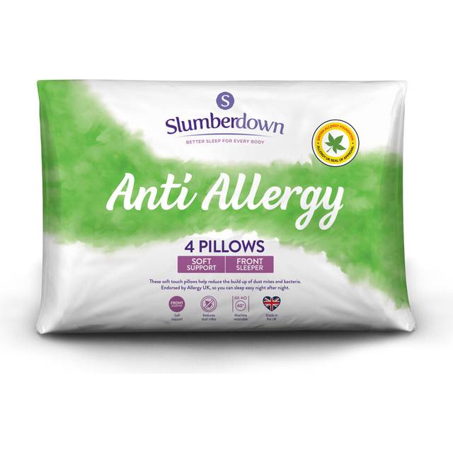 Slumberdown Anti Allergy Soft Pillows White - Slumberdown - Size: PACK 4